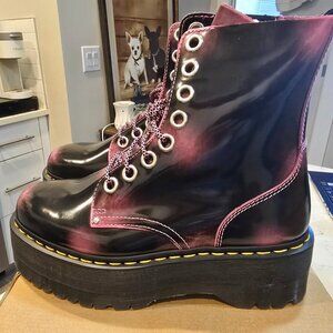 JADON MAX Distressed Leather Platform Boot Fondant Pink Men's Size 10 US NEW